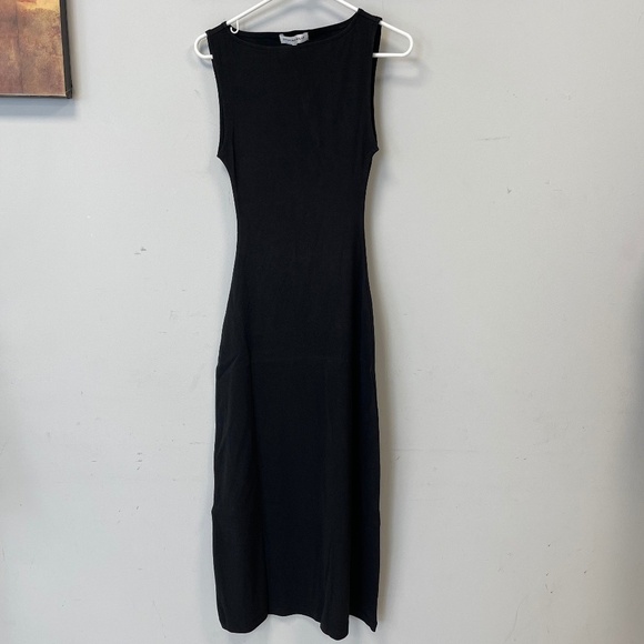WeWoreWhat Black Boatneck Midi Dress, Size 2 - NWT - Picture 2 of 6
